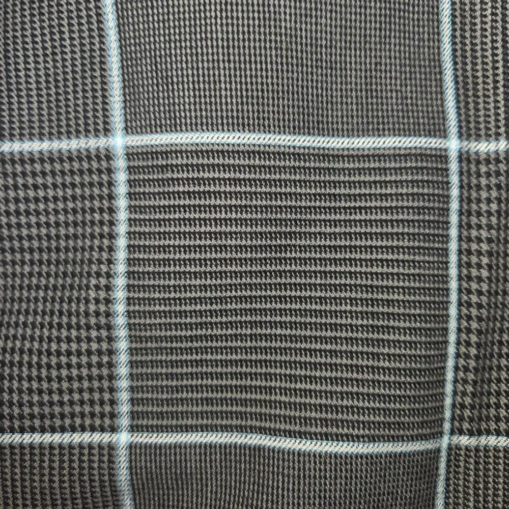 Vans Mens Grey Teal Windowpane Houndstooth Plaid Skater Walk Shorts Size 36